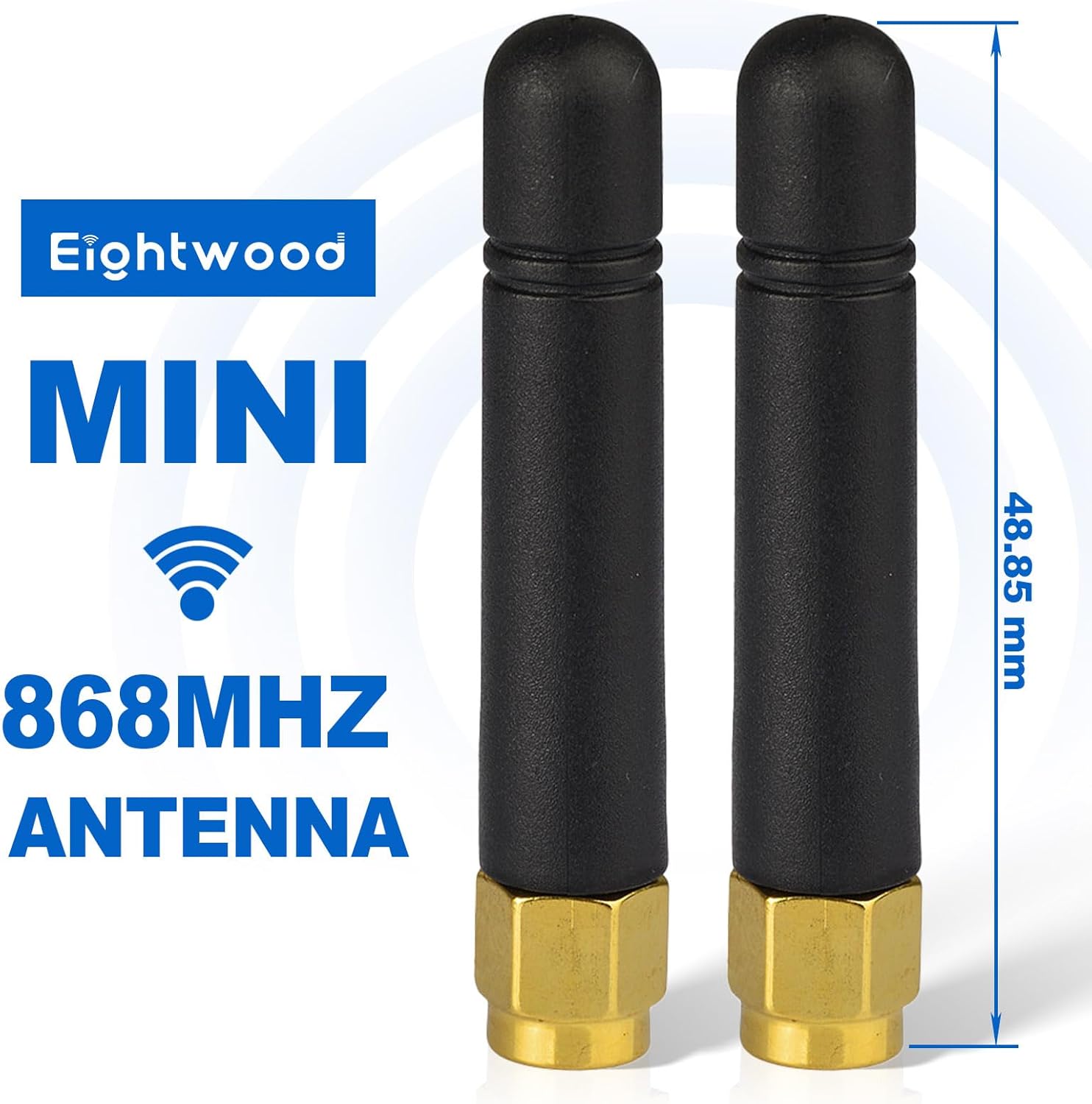Eightwood GSM Daumen antenne 868MHz Antenne mit geradem SMA Stecker für Arduino SIM868 GSM GPRS GPS Modul usw.
