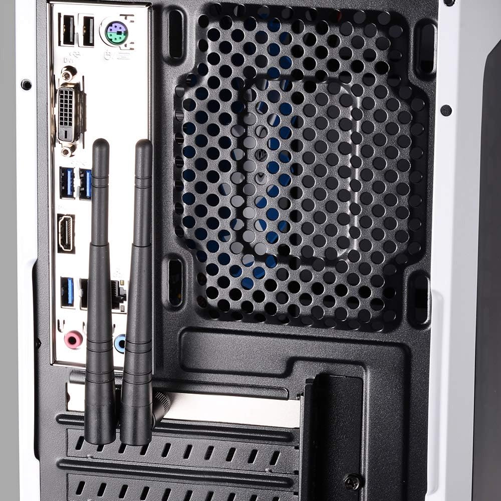 Eightwood 2.4GHz WiFi Antenna 5dBi RP-SMA Antenna 2pcs for WiFi Router PCI PCIe Network Card Wireless Range Extender