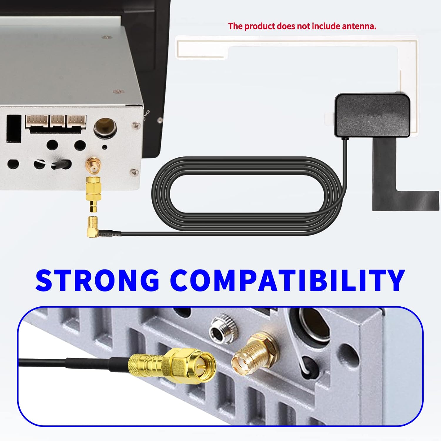 Eightwood DAB+ Antenne Adapter SMA Stecker auf SMB Buchse 2 Stücke für Car Satellite Sirius XM DAB Radio Antenna Aerial Pigtail Kabel MEHRWEG