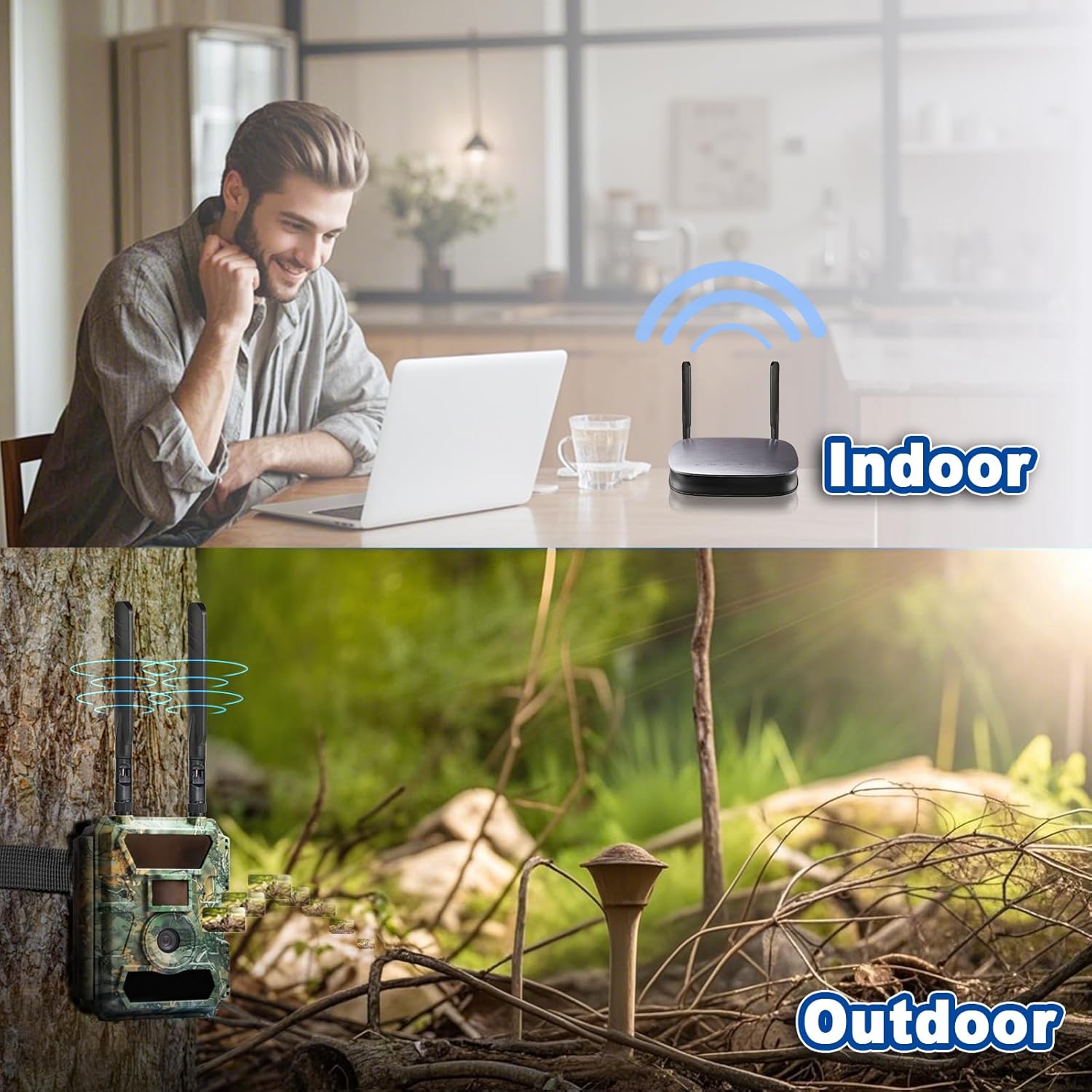 Eightwood 5dBi 4G LTE Antenna SMA Male Omnidirectional Antenna (2-Pack) Compatible with 4G LTE Hotspot Router AT&T MF279, Wireless Modem, Wireless Home Phone System, Cellular Trail Camera