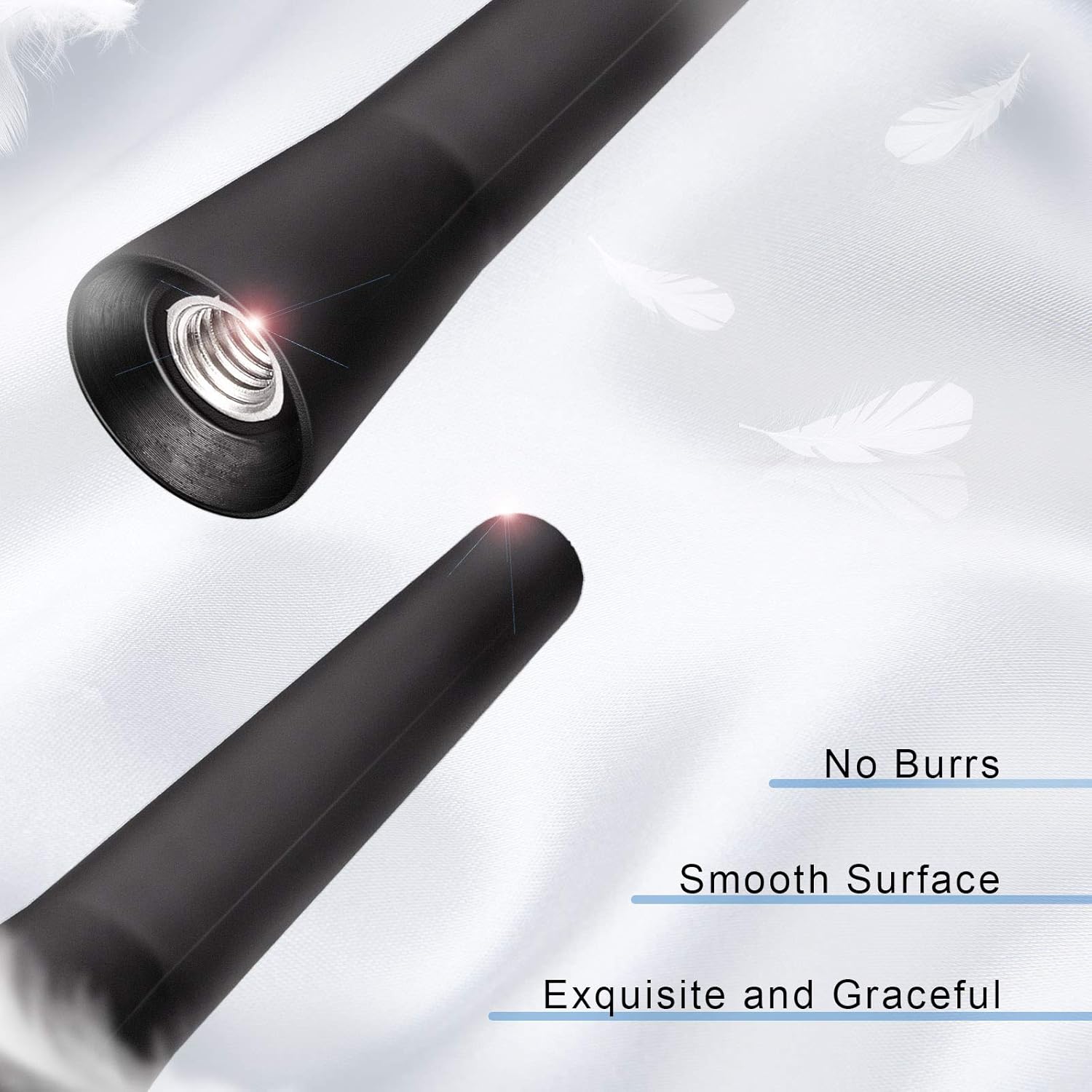 Eightwood Autoantenne Auto Dachantenne 6,5cm Mini Autoradio Antenne kurz mit starker FM/AM/DAB Empfangsfunktion