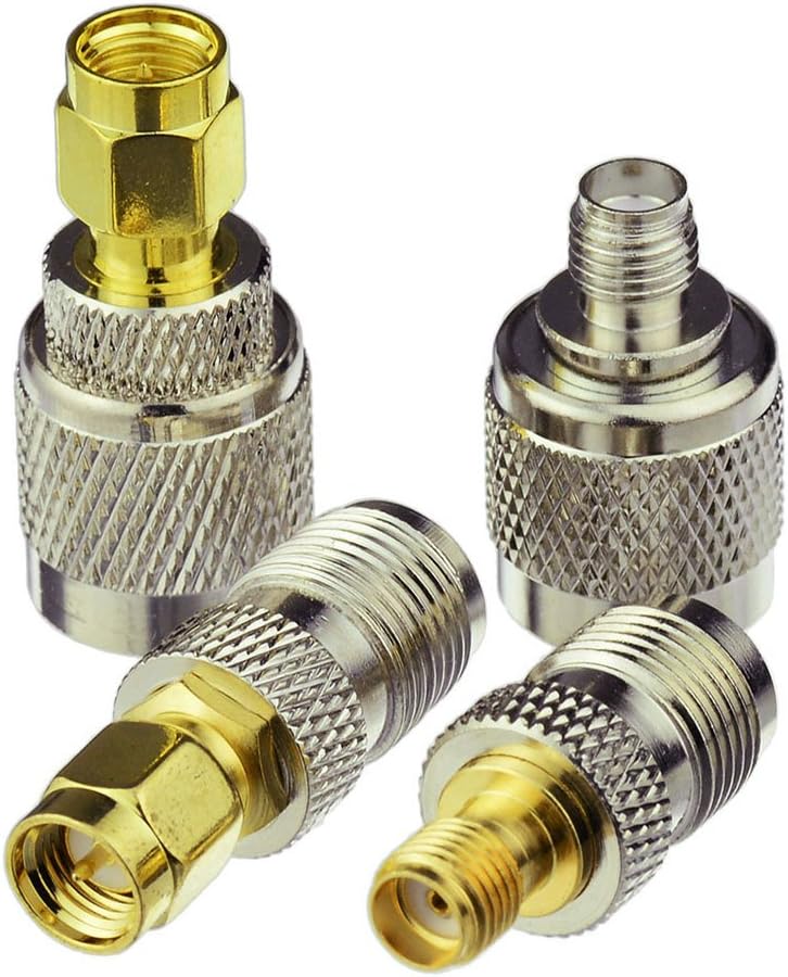 Eightwood Antennenadapter Kit SMA auf TNC 4 Typ für 4G LTE Antenne Wirelesse WiFi Router Antenne WLAN LAN MEHRWEG