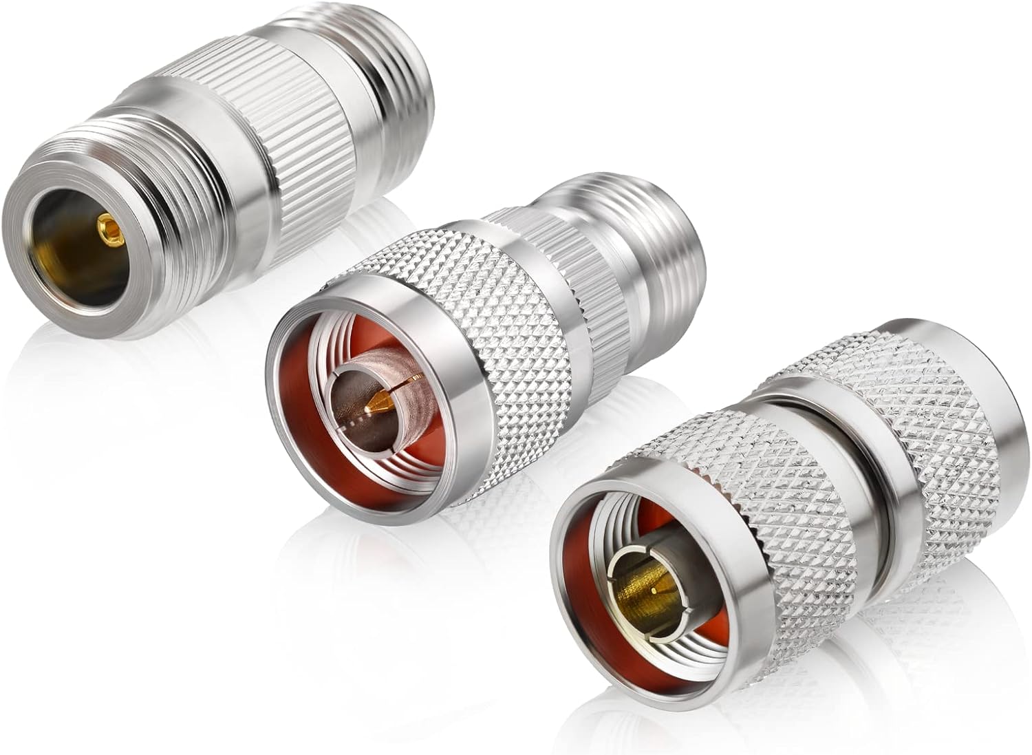 Eightwood Adapter N auf N Koaxialstecker Kit RF Stecker 3St