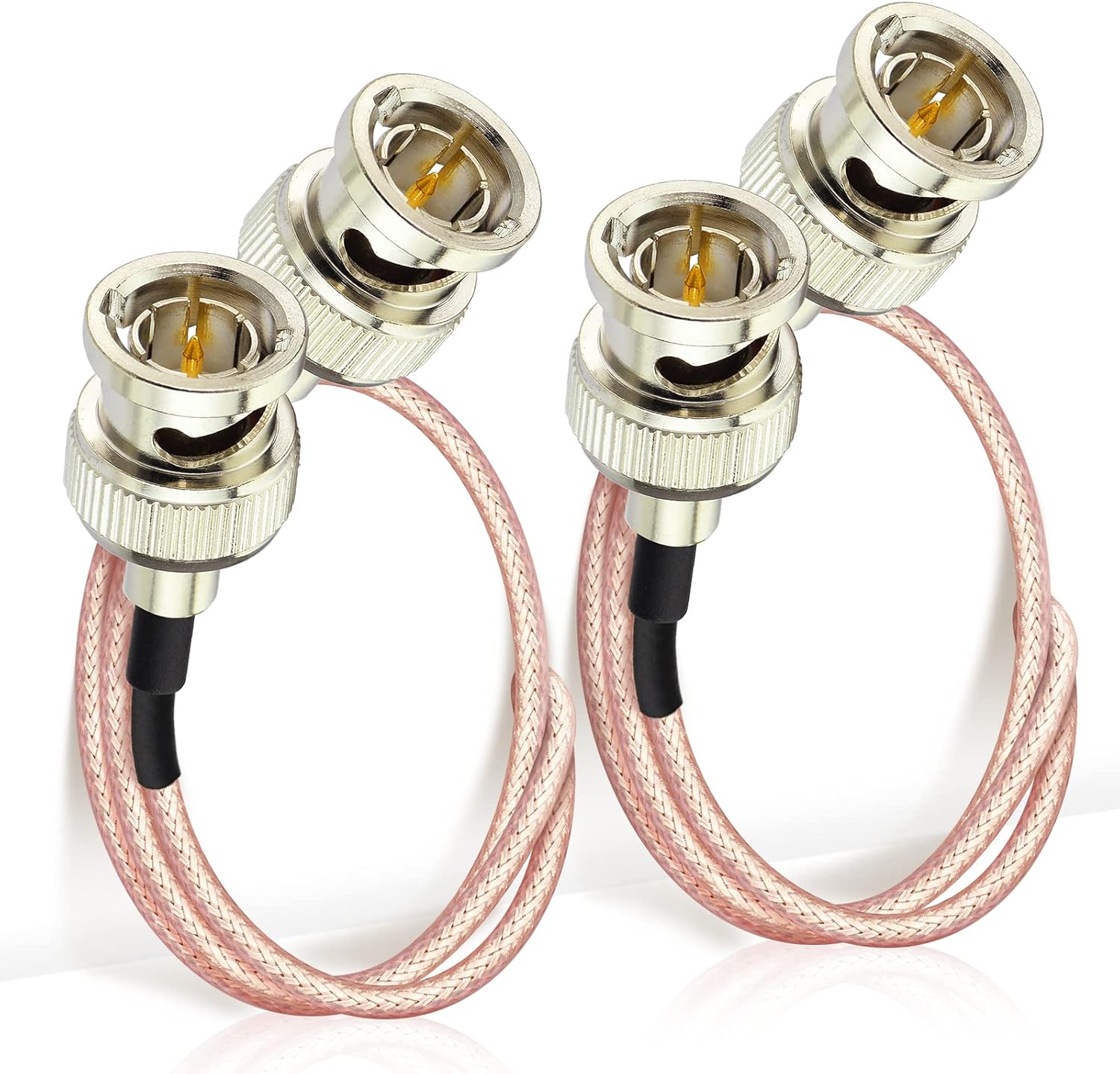 Eightwood SDI Kabel 2 Stücke 30cm RG179 Koax BNC Stecker auf Stecker HD BNC Kabel für BMCC Blackmagic BMPCC HD Videokamera Flexible MEHRWEG