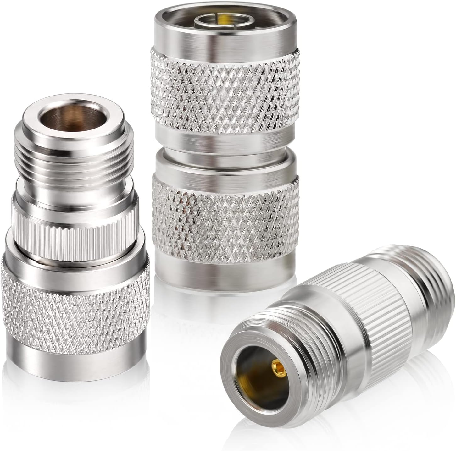 Eightwood Adapter N auf N Koaxialstecker Kit RF Stecker 3St