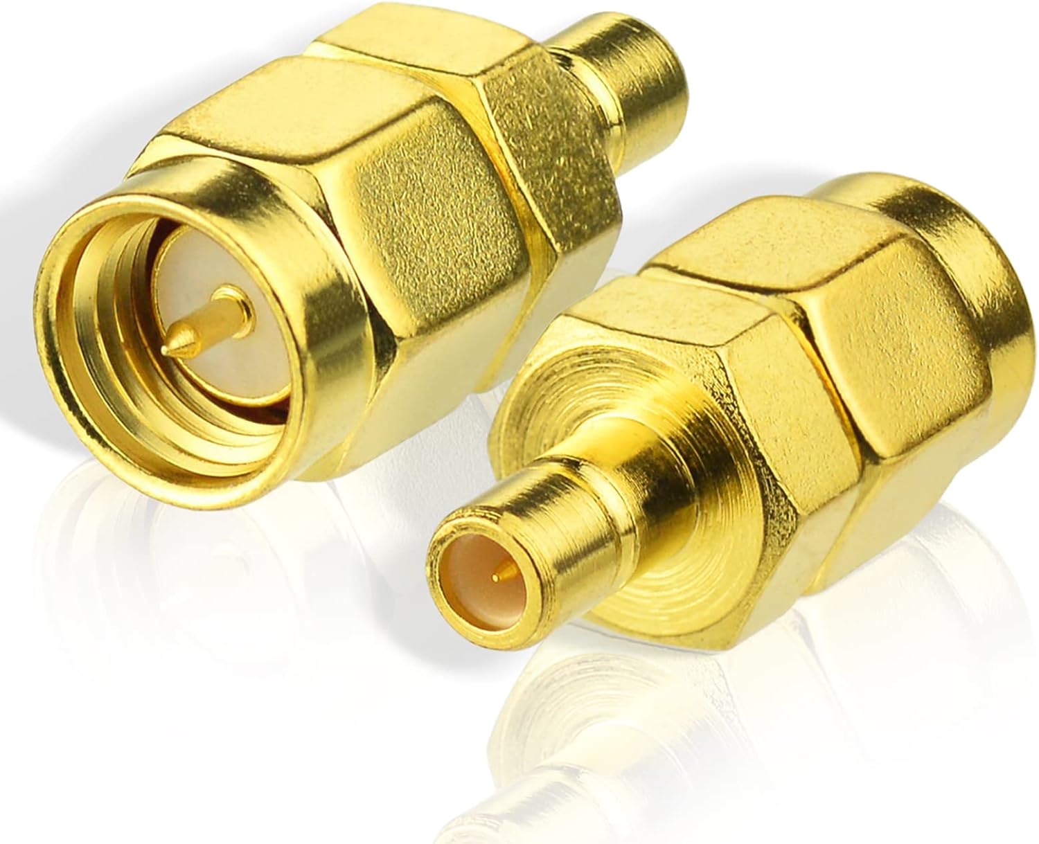 Eightwood DAB+ Antenne Adapter SMA Stecker auf SMB Buchse 2 Stücke für Car Satellite Sirius XM DAB Radio Antenna Aerial Pigtail Kabel MEHRWEG