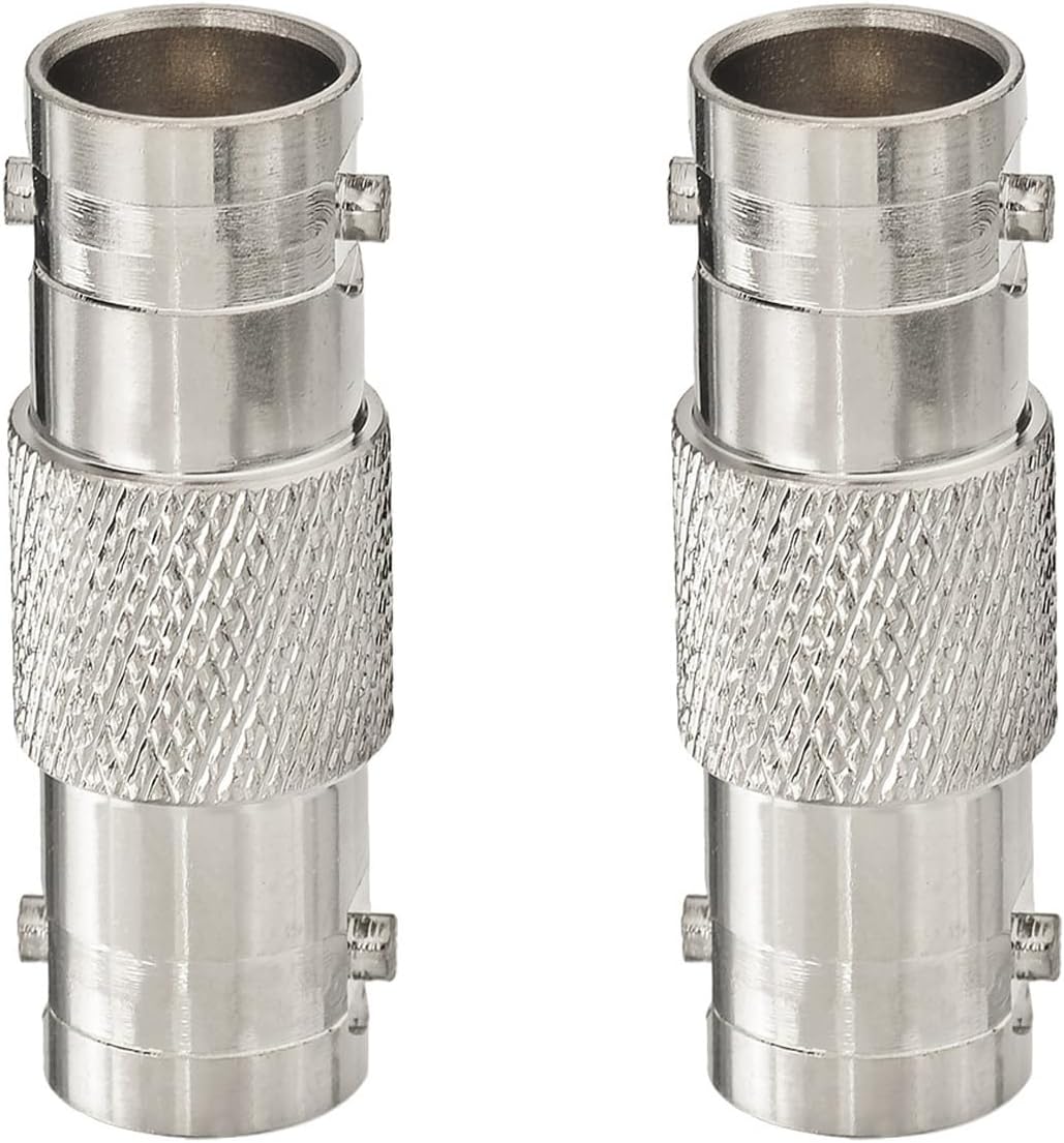Eightwood BNC Adapter Set - Buchse auf Buchse und Stecker 75 Ohm SDI Verbinder für HD-SDI/3G-SDI/4K/8K SDI Video Kamera Monitor Kabel (2 Stück)