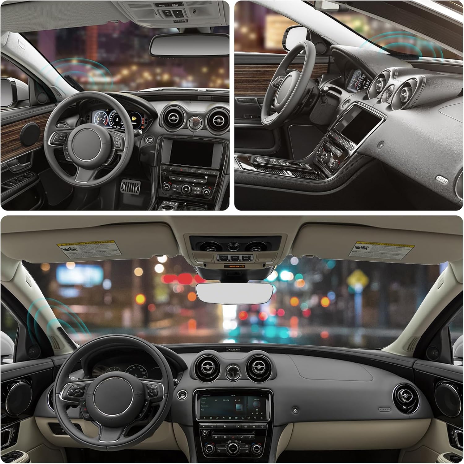 Eightwood DAB+ DAB Antenne SMA Adapter DAB Auto Radio Antenne Patch Aerial Glas Mount Windshield Antenne mit SMA Stecker 300CM Antenne für Blaupunkt Pioneer Clarion Alpine usw.