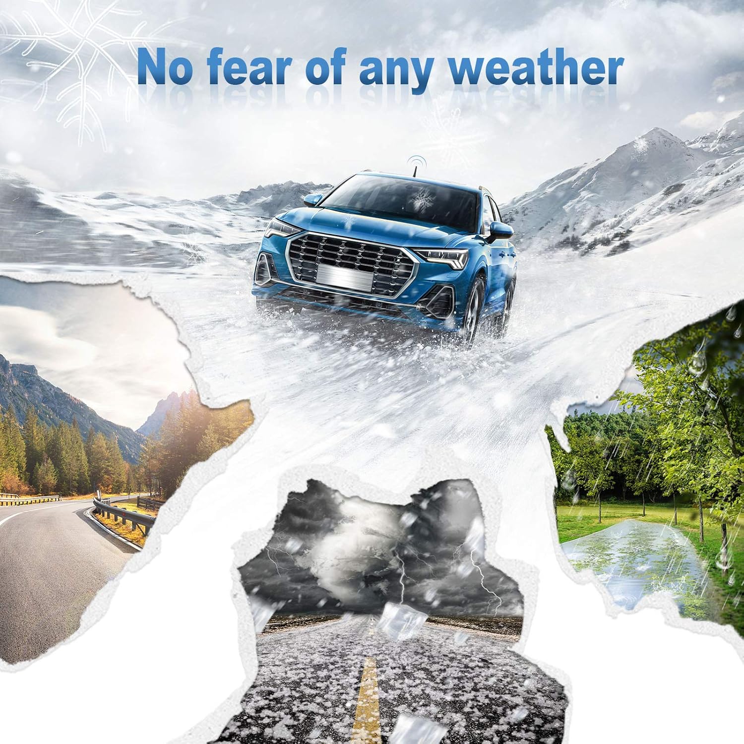 Eightwood Autoantenne Auto Dachantenne 6,5cm Mini Autoradio Antenne kurz mit starker FM/AM/DAB Empfangsfunktion