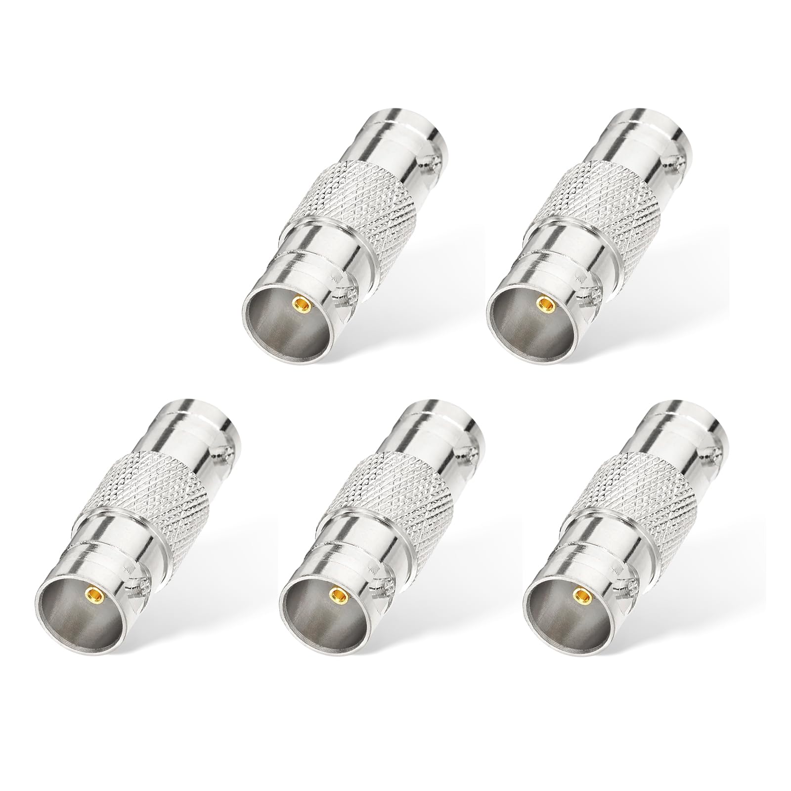 Eightwood BNC Adapter Set BNC Buchse auf Buchse Adapter 75 Ohm SDI Verbinder 5Pcs Kupplung für HD-SDI/3G-SDI/4K/8K SDI Video Kamera Monitor Kabel