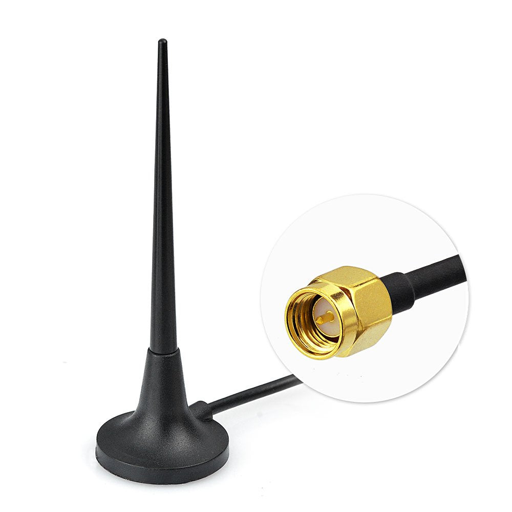 Eightwood Mobilfunkantenne Breites Band 3.5dbi Magnetische Montage Mit SMA Stecker 3m 9.8ft Verlängerung für GPRS GSM UMTS Huawei ZTE MF60 MF821D Router MEHRWEG