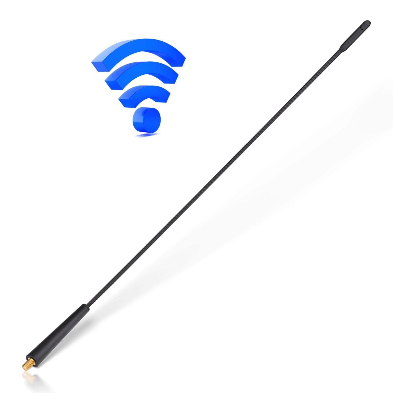 Eightwood Autoantenne Auto Dachantenne FM DAB Autoradio Antenne 41CM Universal Car Roof Antenna M6 Adapter mit FM/AM/DAB Reception Auto Radio