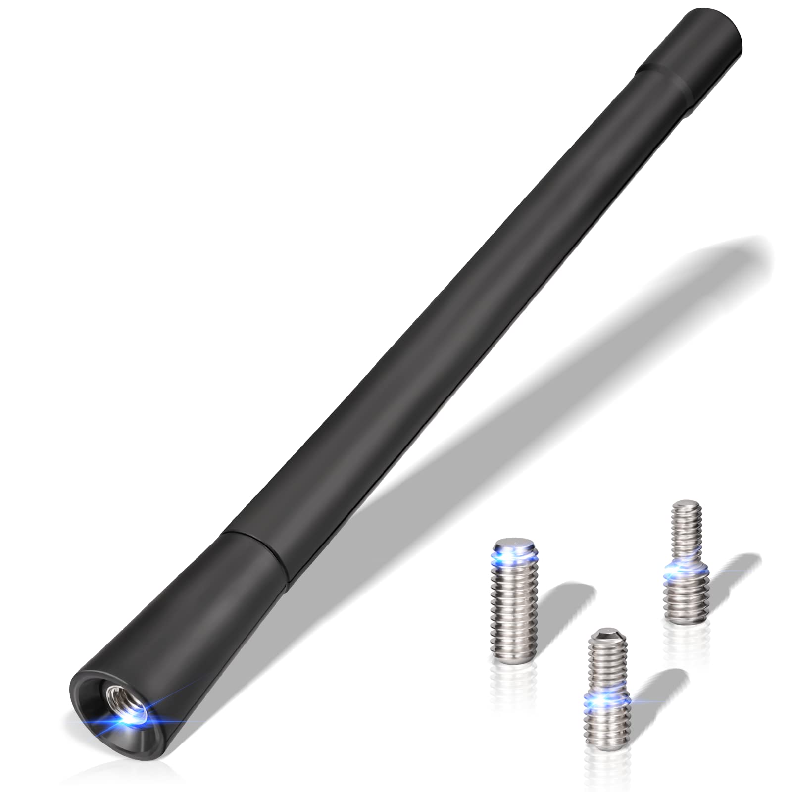 Eightwood Autoantenne Universal Auto Antenne FM DAB 17.5cm Dachantenne Auto Autoradio Antenne mit leistungsstarker FM/AM/DAB Empfangsfunktion