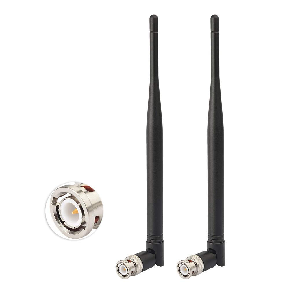 Eightwood 433MHz Antenne UHF Antenne 400MHz-900MHz 3.5dBi BNC Radioantenne 2Pcs für Ham Radio Amateurfunk Alinco Icom Uniden Scanner Handfunkgerät
