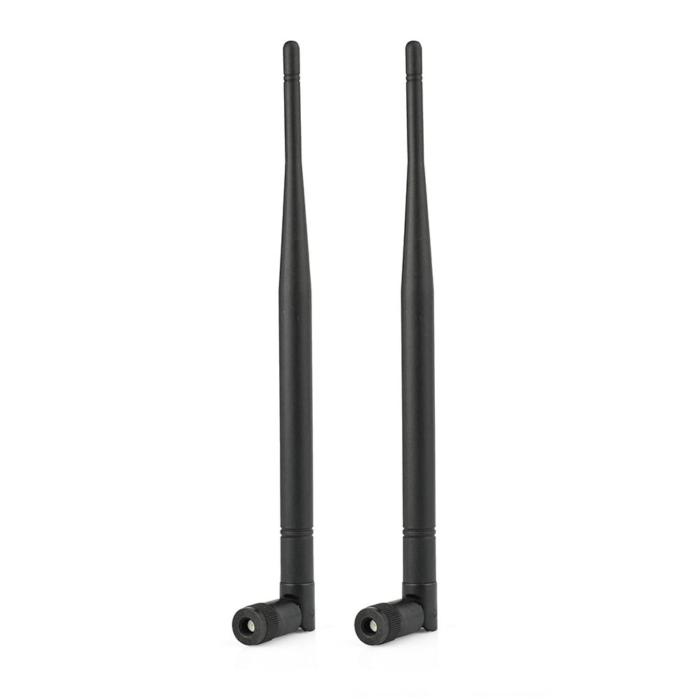 Eightwood 868 MHz Antenne RP-SMA Antenne Omni Directional 868 Dedizierte Frequenzantenne Kipp und Schwenkbar Antenna 2er-Pack für Homematic CCU3 CCU2 Raspberry Pi HM MOD RPI PCB Bausatz Fibaro ELV