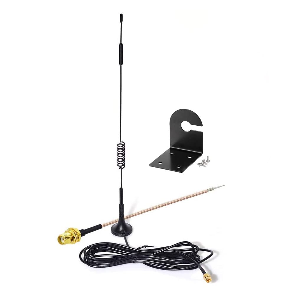 Eightwood 868 MHz Antenne SMA Antenne 3m SMA Verlängerung + Tragbare Basis + SMA Kabel RG178 15cm für Homematic CCU3 CCU2 Raspberry Pi HM MOD RPI PCB Bausatz ELV Bausatz RaspberryMatic MEHRWEG
