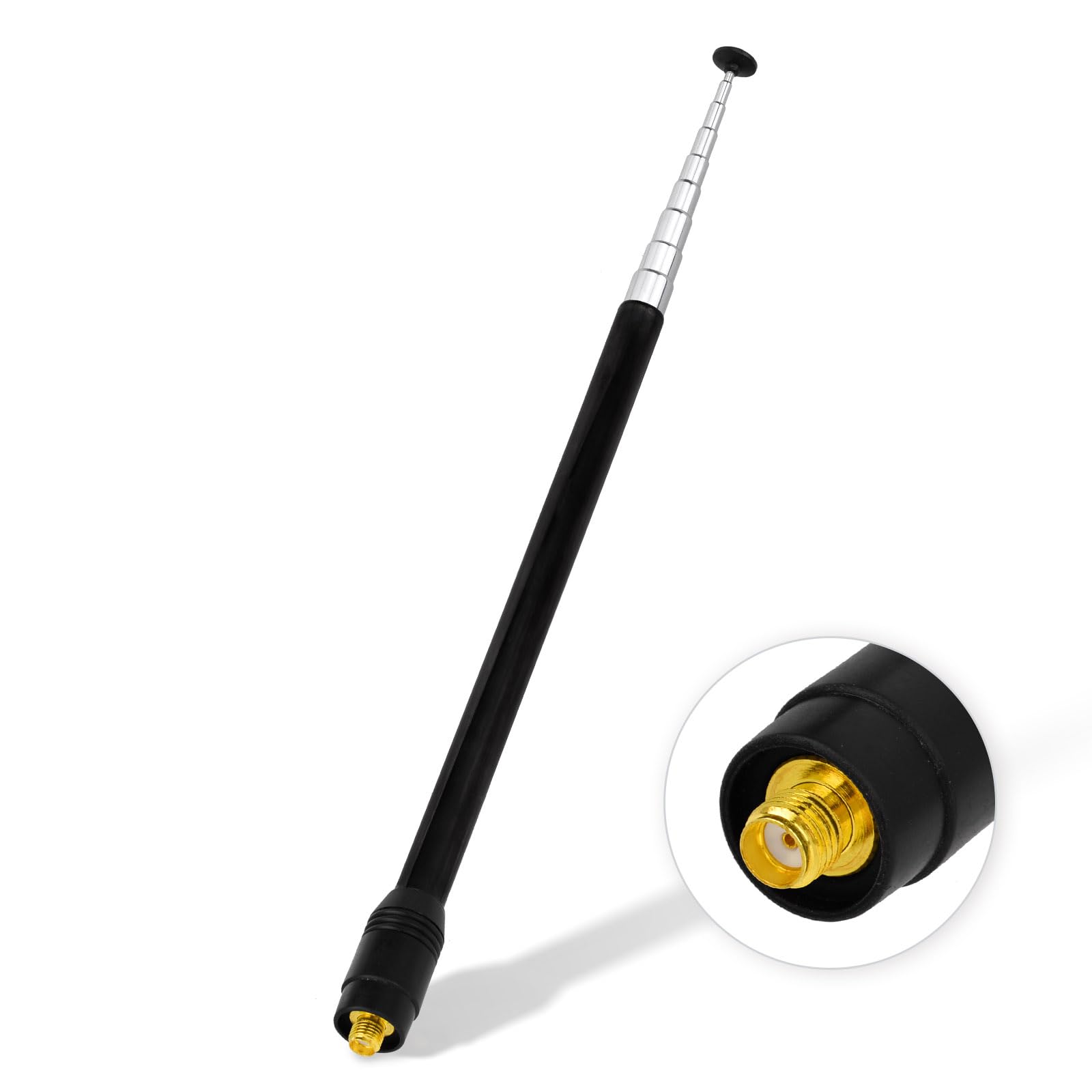 Eightwood Walkie Talkie Antenne Dual Band Radio Antenne Handheld Radioantenne 144/430 MHz SMA Teleskopantenne Funkgerät Antenne für Ham Radio Baofeng UV-82 UV-5R RT Quansheng Amateurfunk