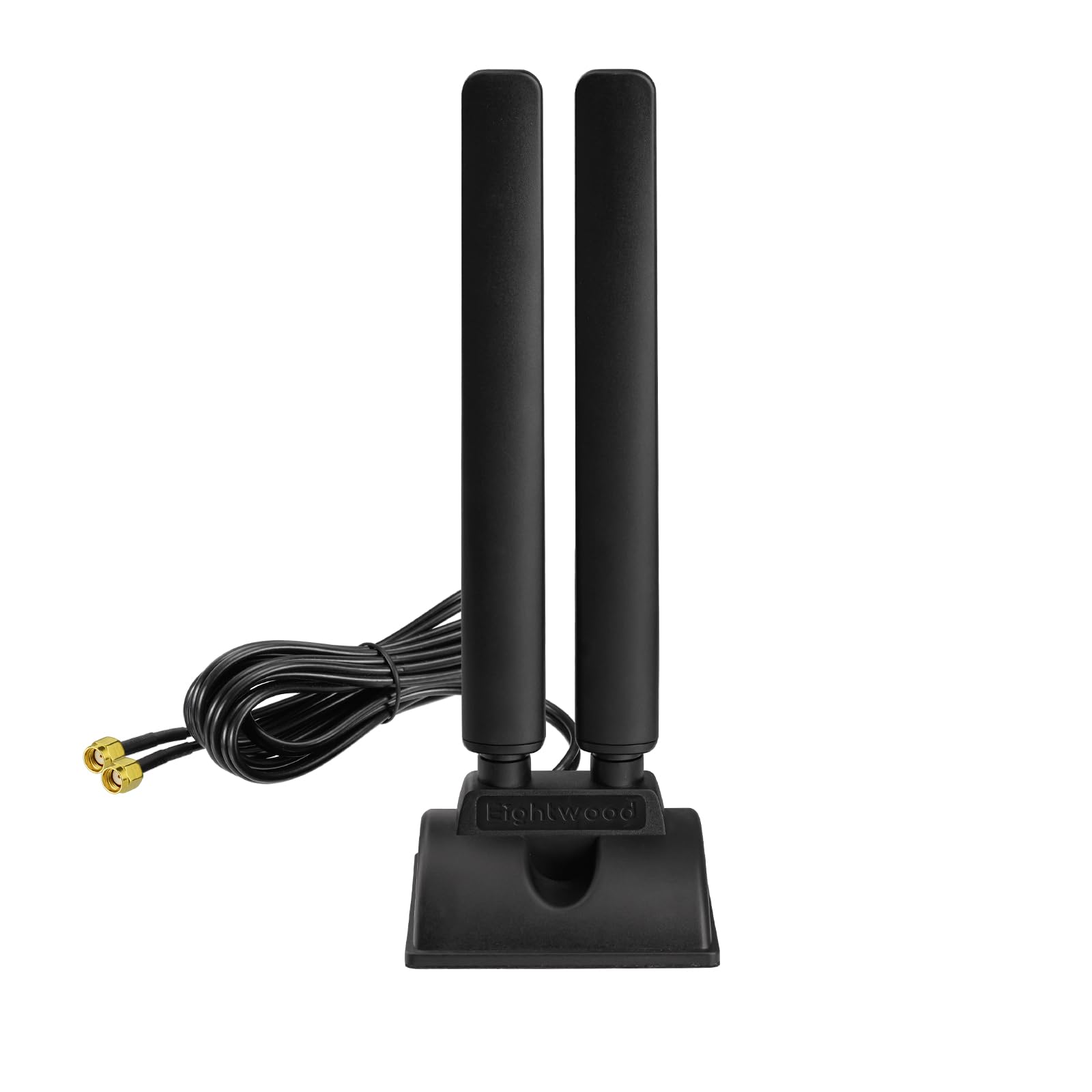Eightwood WiFi 6E Antenne WLAN Signal Verstärker Tri-Band Magnetic Base Antenne RP-SMA mit 2M Verlängerungskabel für Wi-Fi Router WLAN Karte PCI Karte PC Bluetooth Mainboard