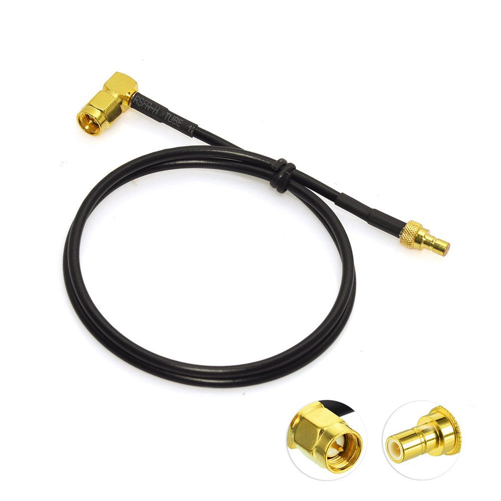 Eightwood DAB+ Antenne Adapter SMA Stecker auf SMB Adapter SMA Kabel RG174 50cm 1.6ft DAB Antenne Kabel für Blaupunkt Beat TechniSat Pioneer Sony Alpine MEHRWEG