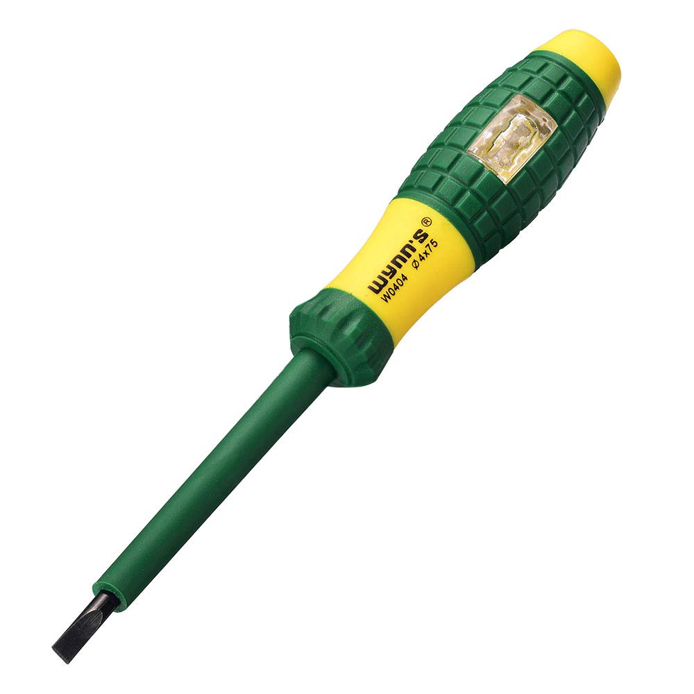 Eightwood Mains Tester Schraubendreher Elektrischer Schraubendreher Tester 220V Elektrischer Stift Tester 220V Spannungs Schraubendreher Tester-Stift mit Leistungsdetektor-Sonde MEHRWEG