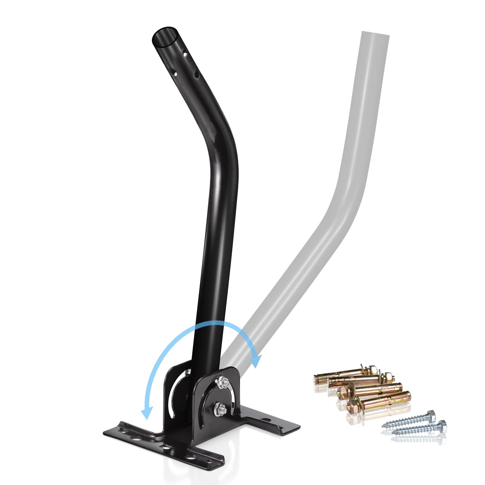 Eightwood Satellitenschüssel Halterung Wandhalterung Satellitenschüssel Sat Halterung Verstellbarer Winkel geeignet für die Installation verschiedener Außenantennen