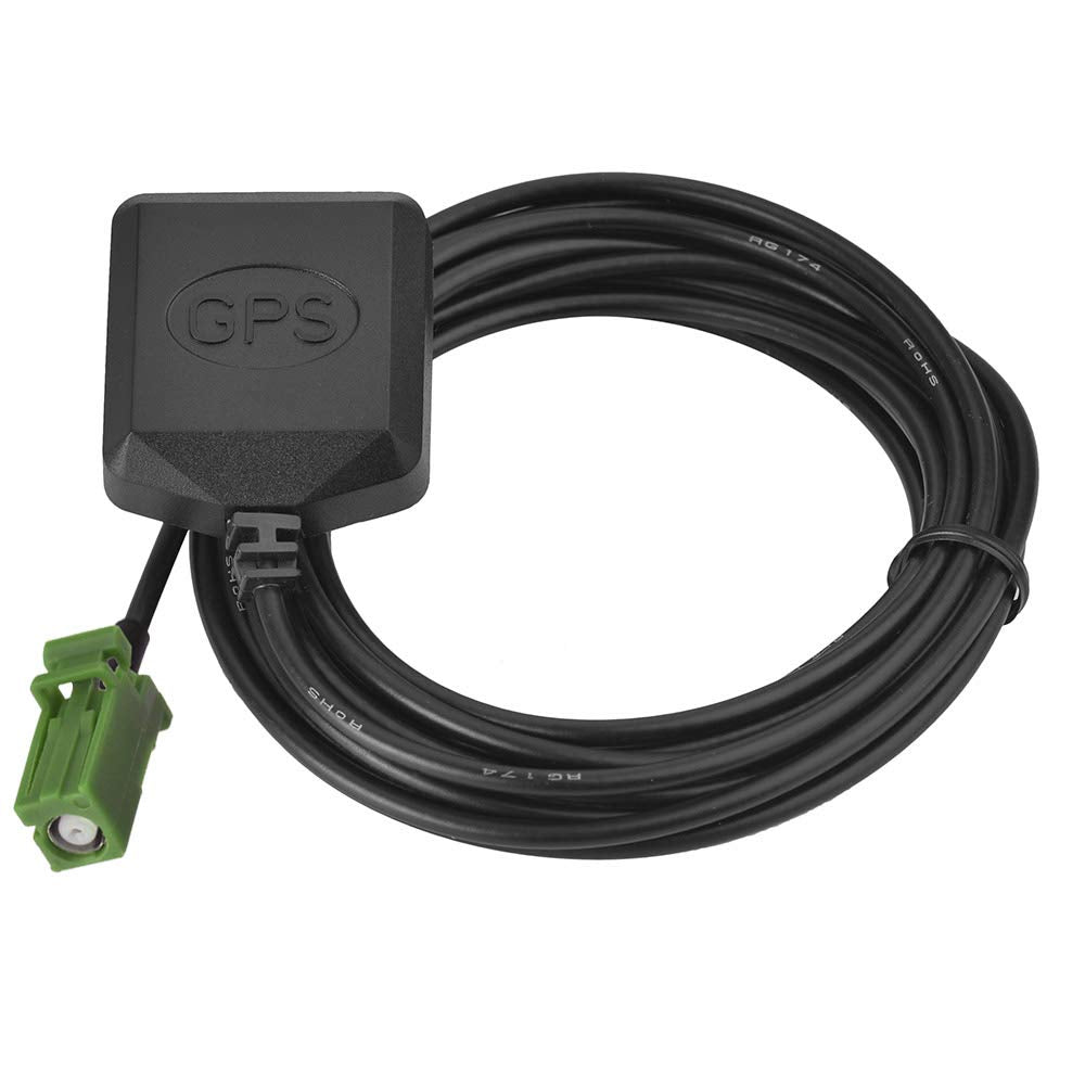 Eightwood Active Car GPS Antenna with Green AVIC Connector, Magnetic Base | GPS Navigation Antenna for Pioneer AVIC 8100NEX 8200NEX 8201NEX Car Stereo Head Unit