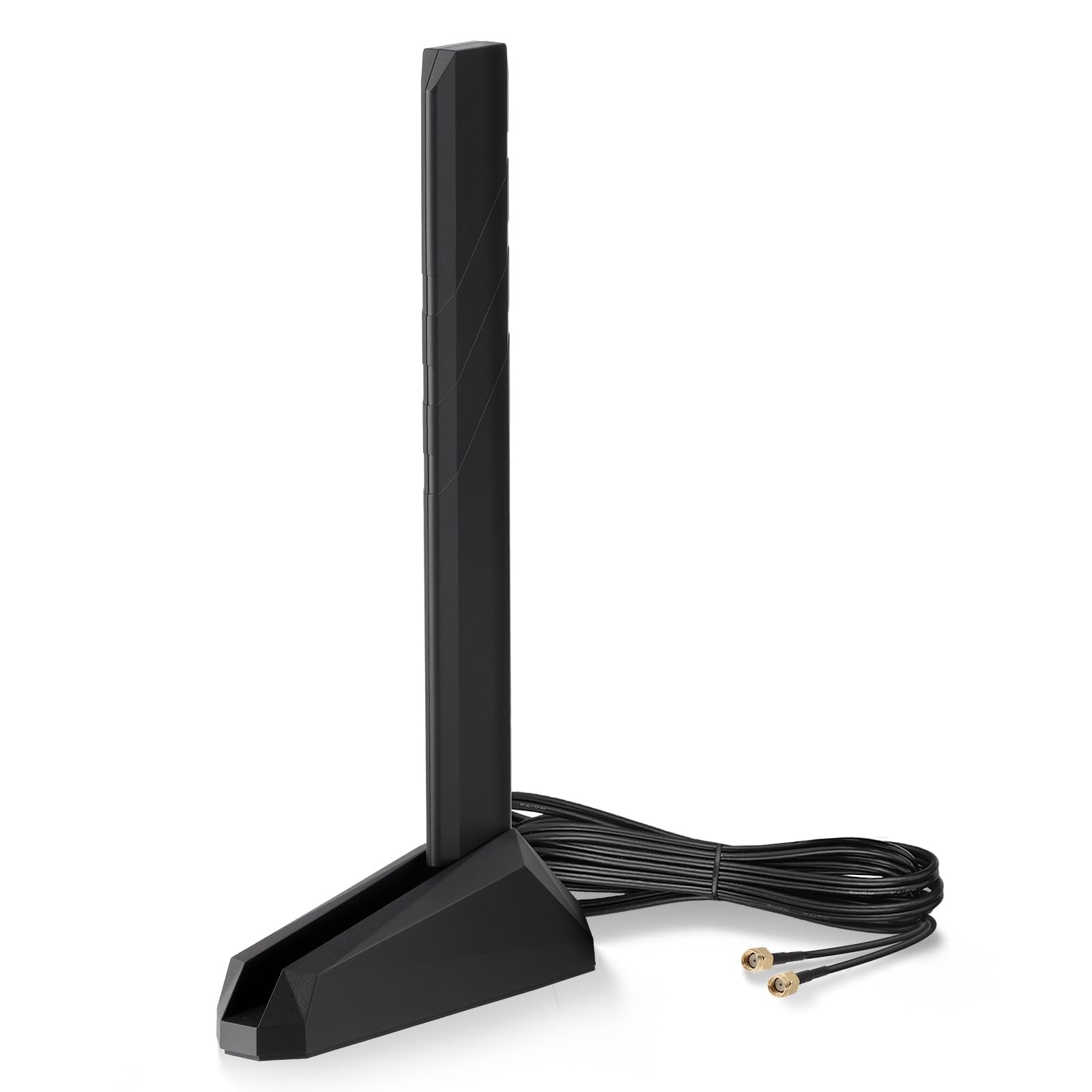 Eightwood WiFi 7 WiFi 6E Antenna Tri-Band 6GHz 5GHz 2.4GHz RP-SMA Antenna with Magnetic Base for Desktop PC ASUS Gigabyte Aorus Gaming Motherboard PCIe Bluetooth Card