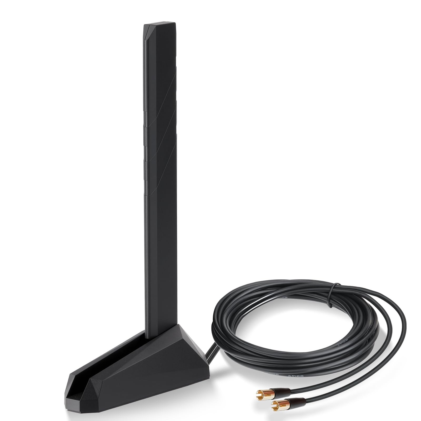 Eightwood WiFi 7 Gaming PC Motherboard Antenna Tri-Band Magnetic Base Antenna with Push-on Connector for ASUS ROG Strix, TUF Gaming, ROG Crosshair, ProArt, Prime Series WiFi 7 Motherboards