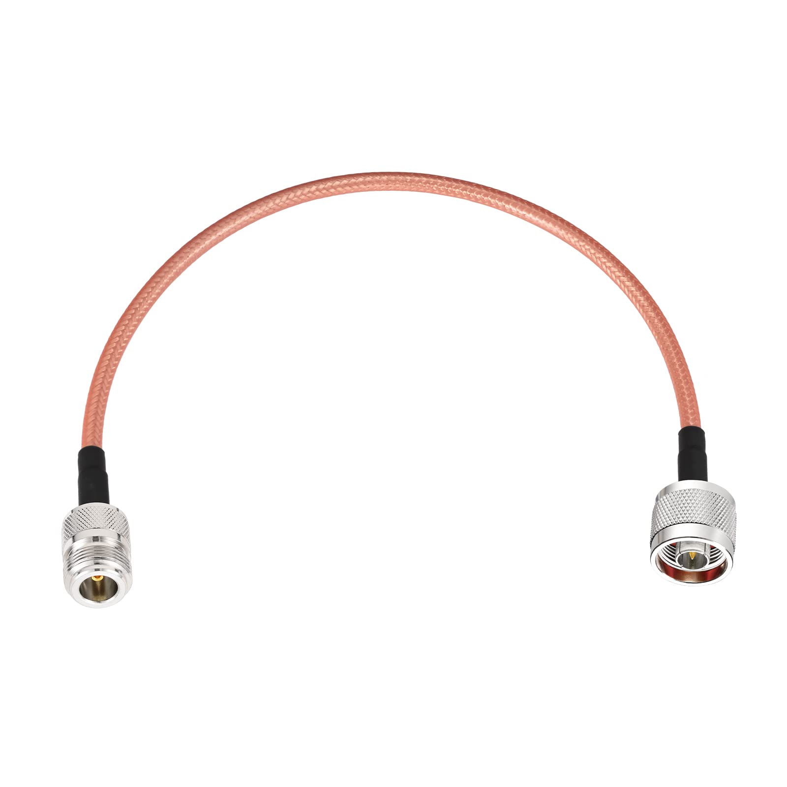 Eightwood N Female to N Male Adapter RG400 Low Loss Coaxial Cable 12in for 4G LTE Antenna,WiFi Antenna, Wireless Router, Ham Radio