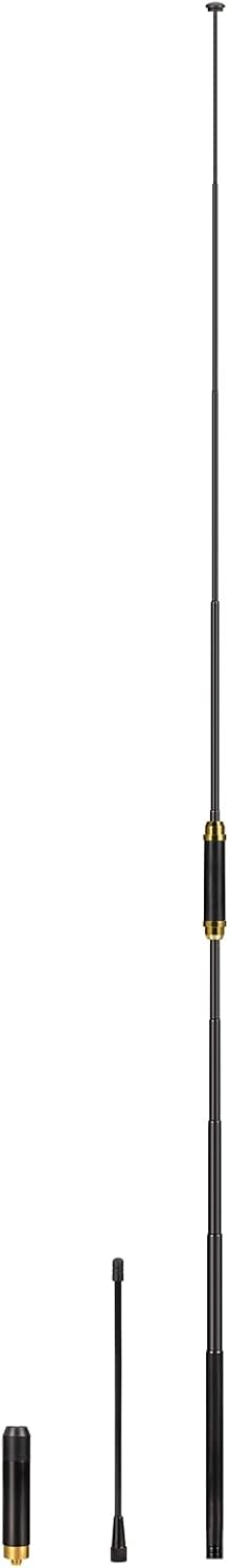 Eightwood Dual Band VHF UHF Antenne Ham Radio Antenne Teleskopantenne SMA Buchse 5,5dBi 136–174/400–470 MHz für Baofeng UV-5R UV-82 Quansheng Wouxun Ham Radio Walkie Talkie Two Way Radio