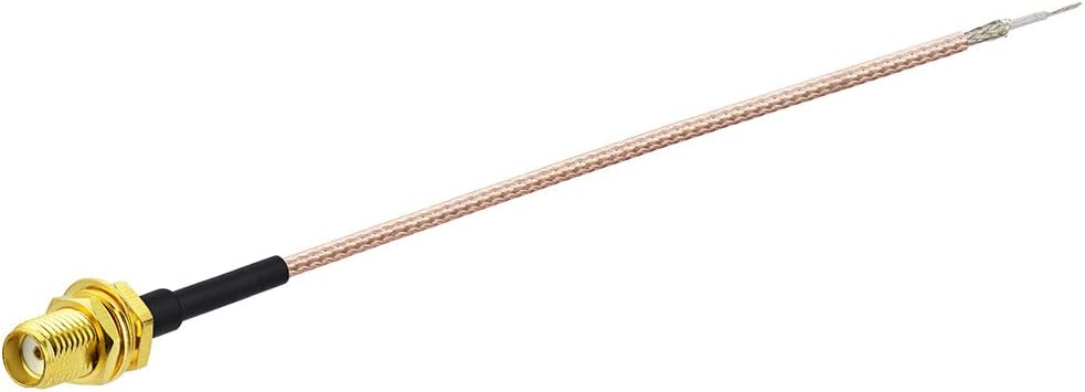 Eightwood 868 MHz Antenne Kipp-und-Schwenkbar NFC RFID Antenne RP-SMA Stecker + RP-SMA Buchse Pigtail Kabel RG178 15cm 6inch für GSM Wireless WiFi Homematic CCU3 CCU2 CC1101 Ham Radio MEHRWEG