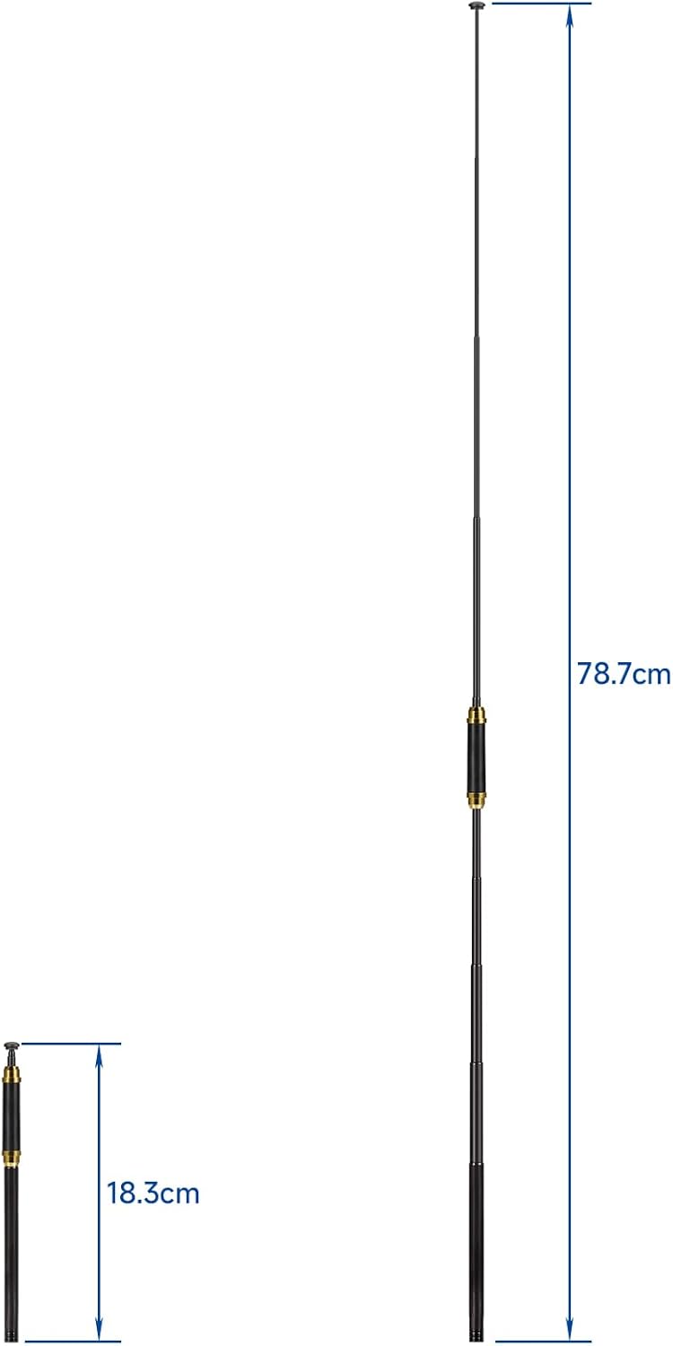 Eightwood Dual Band VHF UHF Antenne Ham Radio Antenne Teleskopantenne SMA Buchse 5,5dBi 136–174/400–470 MHz für Baofeng UV-5R UV-82 Quansheng Wouxun Ham Radio Walkie Talkie Two Way Radio