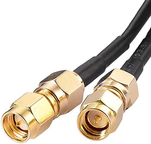 Eightwood WiFi Antenna 2.4G / 5.8G Dual Frequency Magnetic 6dBi RP-SMA Adapter 2 m Extension Cable for WLAN PCI WiFi Cards Wireless Router Bluetooth TP-Link Dlink Multi-Way