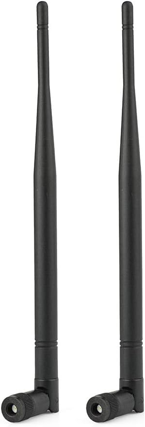 Eightwood 868 MHz Antenne RP-SMA Antenne Omni Directional 868 Dedizierte Frequenzantenne Kipp und Schwenkbar Antenne 2er-Pack für Homematic CCU3 CCU2 Raspberry Pi HM MOD RPI PCB Bausatz Fibaro ELV