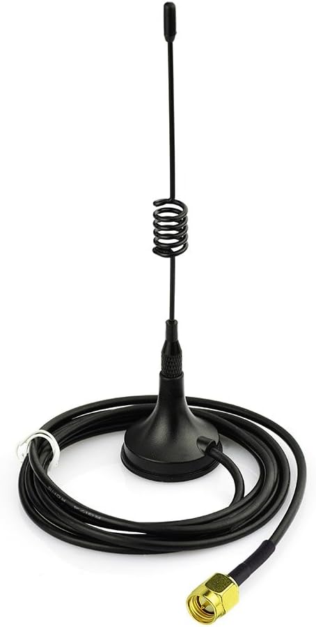 Eightwood 433 MHz Antenne 3dbi SMA Stecker mit Magnetic Base 3m 300cm 9.8ft Kabel für Wireless Homematic CCU3 CCU2 CC1101 Ham Radio MEHRWEG