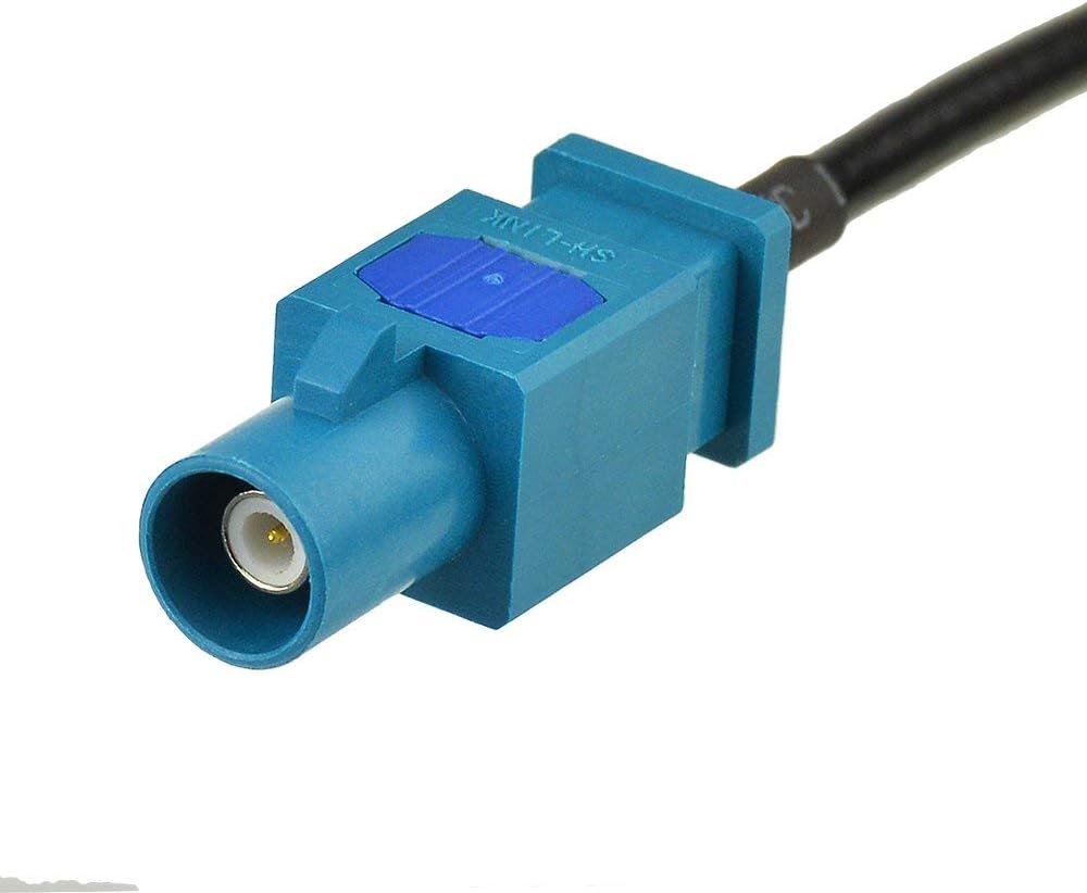Eightwood Fakra Aerial Antenna Cable Fakra Z to Din ISO Adaptor Cable Car Radio ISO PC5-100 Cable 15cm For BMW Mini 2001 Audi Seat Skoda VW Golf