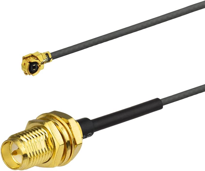 Eightwood WiFi Antenne 2.4G / 5.8G Dual Frequency Magnetic 6dBi RP-SMA Adapter 2m Verlängerungskabel mit 2 STK MHF4 Kabel ür WLAN PCIe Karten Wirelesse Router Bluetooth TP-Link Dlink MEHRWEG