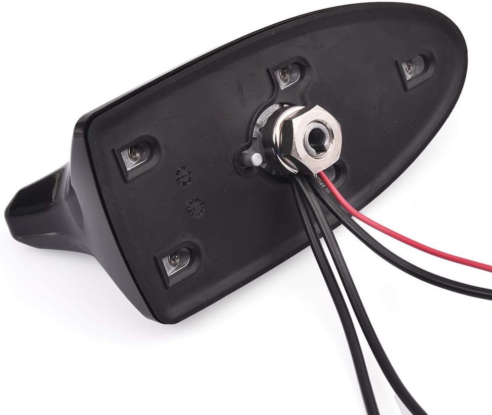 Eightwood DAB Aerial DAB+ DAB Car Aerial Car Radio Aerial DAB Splitter SMB Fakra GPS Adapter AM/FM Aerial Shark Roof Antenne Signal Amplifier Car SMB Plug with Cable RG174 500cm for DAB FM Radio