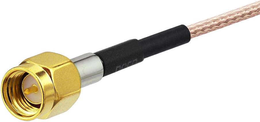 Eightwood SMA Antenna DAB+ WLAN Antenna Extension SMA Female to SMA Male Pigtail Cable RG178 15 cm 6 Inch 2 Pieces for RC FPV Multicopter TX RX Router Bluetooth WiFi Wireless Network Multi-Way