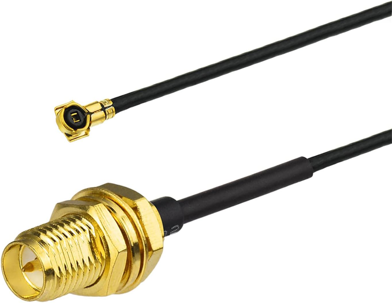 Eightwood M.2 WiFi Card Antenna 2.4GHz 5GHz Small WiFi Antenna + MHF4 IPEX to RP-SMA Cable 10in + Computer Slot Bracket (6-Pack) for M.2 NGFF Network Card PC Desktop Computer