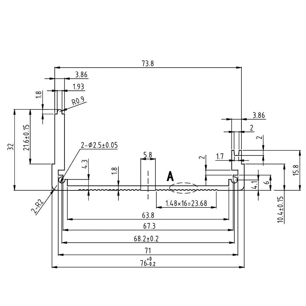 Eightwood Aluminum Electronic Enclosure, HiFi Audio Amplifier Ham Radio Project Box, PCB Board Case Black - 4.33 x 2.99 x 1.81 inch (LWH)