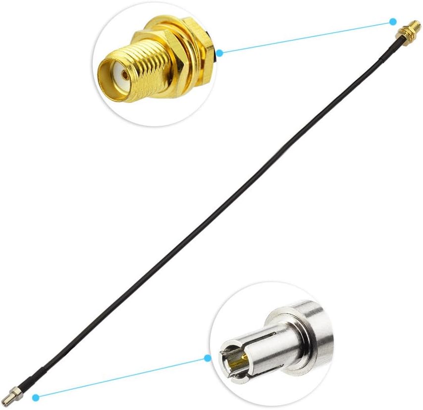 Eightwood SMA Kabel 4G LTE Antenne SMA Buchse auf TS9 Stecker mit 30cm 11.8inch RG174 2 Stücke für Hsdpa Huawei 2G 3G 4G LTE Antenne UMTS Mobile Broadband MEHRWEG