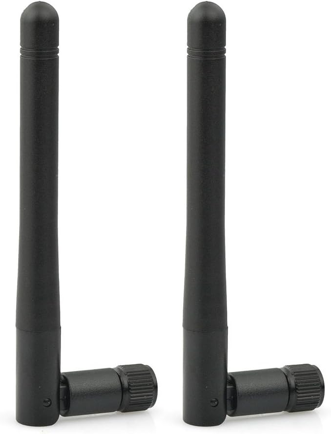 Eightwood 2.4G Antenne 3dBi Omni WLAN Antenne mit SMA Stecker 2 Stücke 10.8CM Wi-Fi Antenne für Wirelesse WiFi Router Bluetooth MEHRWEG