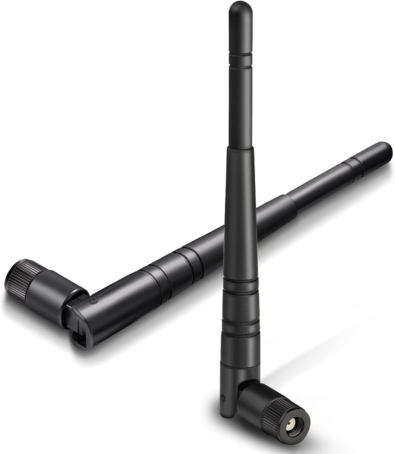 Eightwood WLAN Antenne 2.4G Antenne 5dBi Kipp-und-Schwenkbar RP SMA WLAN Antenne 2 Stücke für WiFi Card WLAN PCI Karten Wirelesse Router Bluetooth ZigBee MEHRWEG