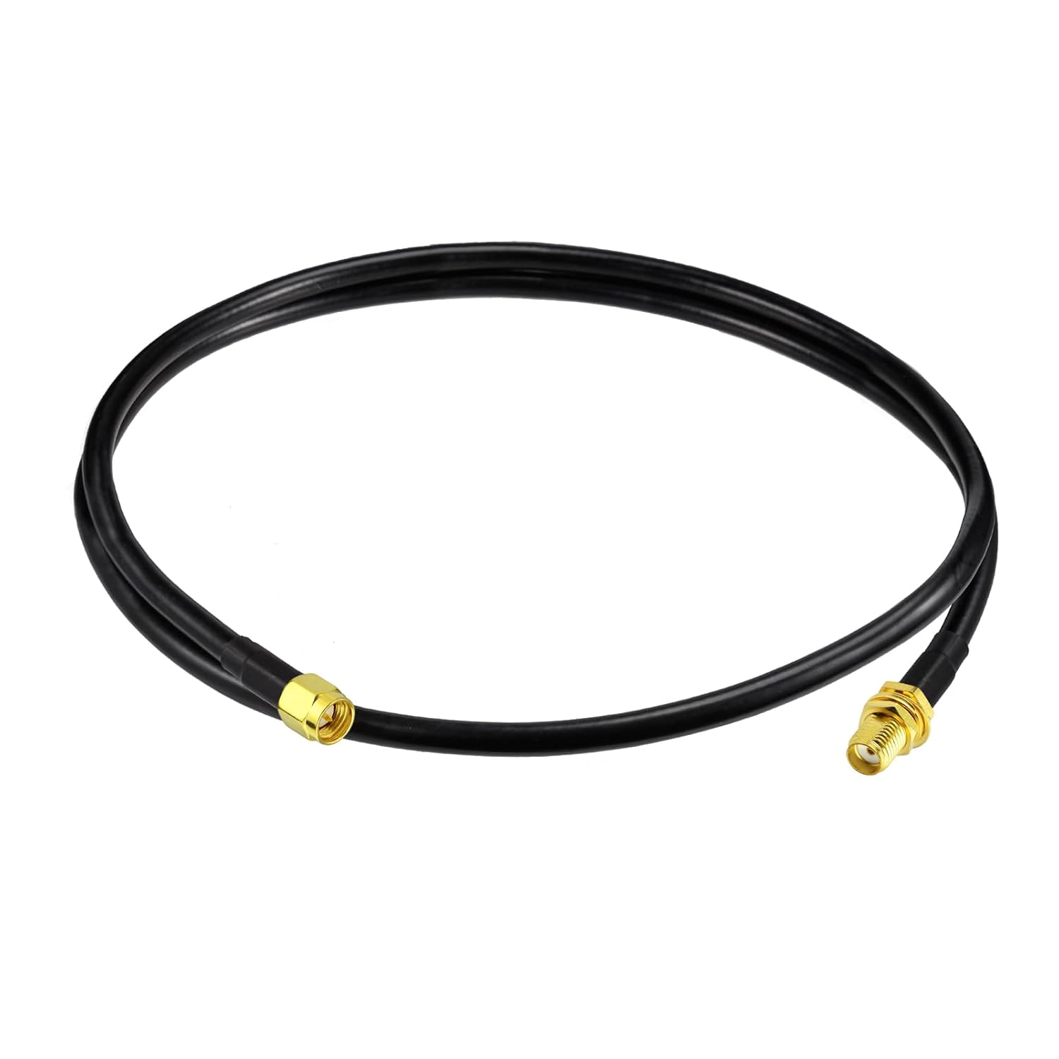 Eightwood SMA Male to SMA Bulkhead Female ALSR240 3ft Cable Low Loss for 3G 4G Antenna, LTE Router, GPS, ADS-B Receiver, Ham Radio