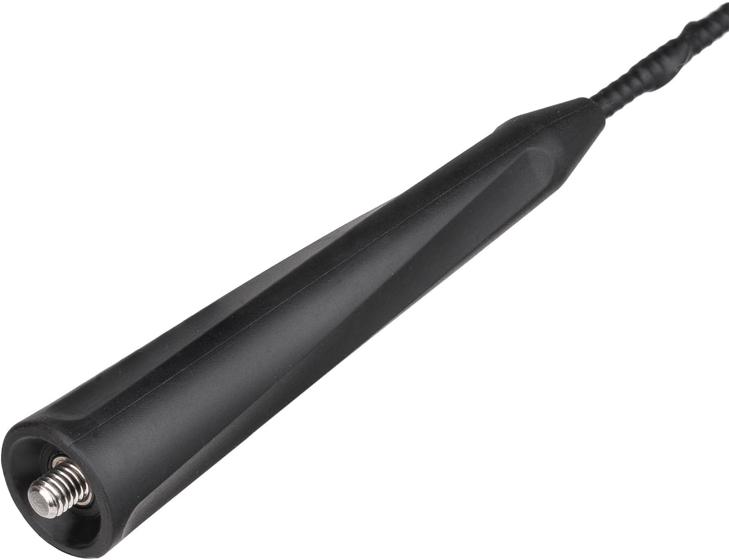 Eightwood Vehicle Roof Mount Antenna Mast 10.8in, Rubber AM FM Car Radio Antenna Replacement with M4 M5 M6 Thread Adapters