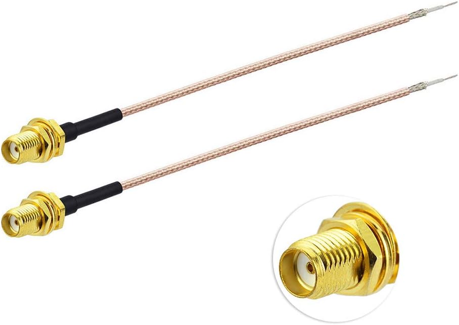 Eightwood SMA Kabel RG178 6inch 15cm SMA Buchse DIY Externe Antenne 2 Stücke für Homematic CCU3 CCU2 Raspberry Pi 4G LTE Antenne Wireless MEHRWEG