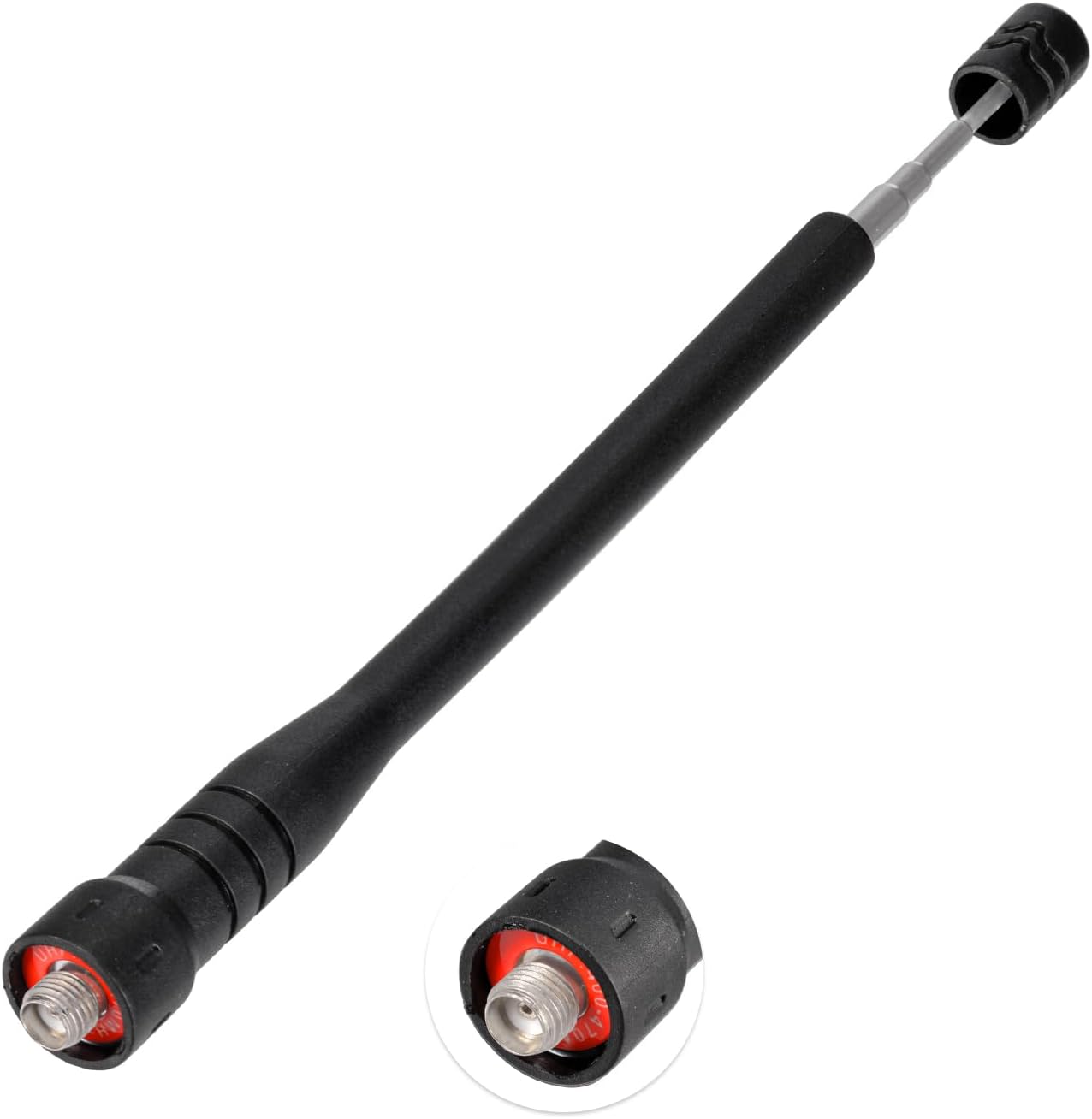 Eightwood VHF UHF Teleskopantenne Dualband 144/430MHz Flexible Ham Amateurfunkantenne für Ham Radio Baofeng UV-82 UV-5R HYT Walkie Talkie CB Funkantenne