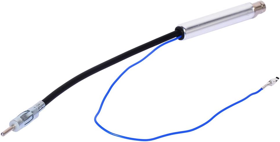 Eightwood Signal Amplifier AM/FM Kupplung ISO Buchse auf DIN Male Antennenadapter Radio Antenna Splitter für Auto Radio MEHRWEG