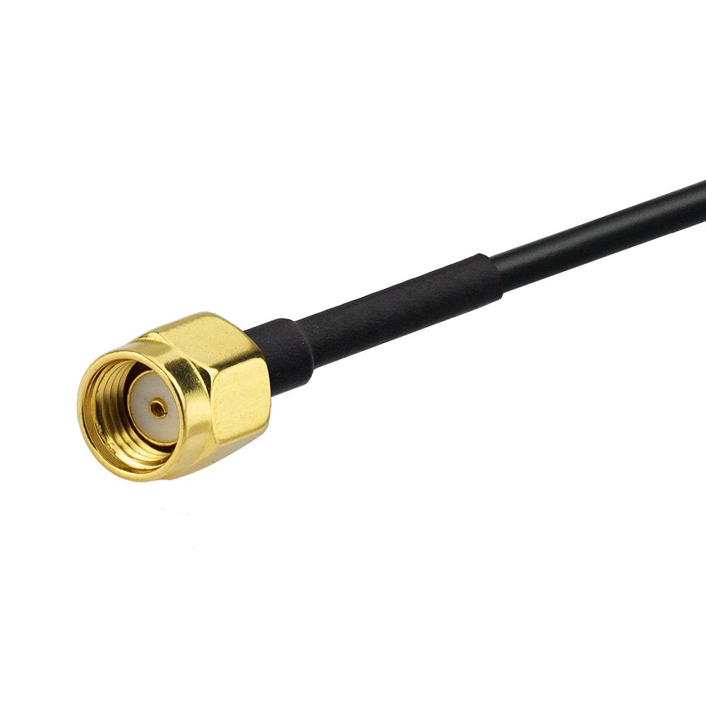 Eightwood 15 cm RP-SMA Kabel Antenne WiFi WLAN TP-LINK WiMax Kompatibel Verlängerungs Kabel RG174 Stecker Gerade Antenne